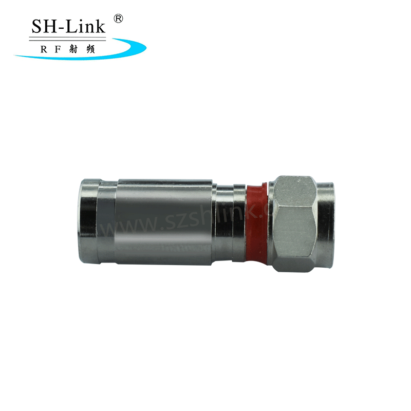 Waterproof IP67 RF coaxial F male connector for RG6 cable